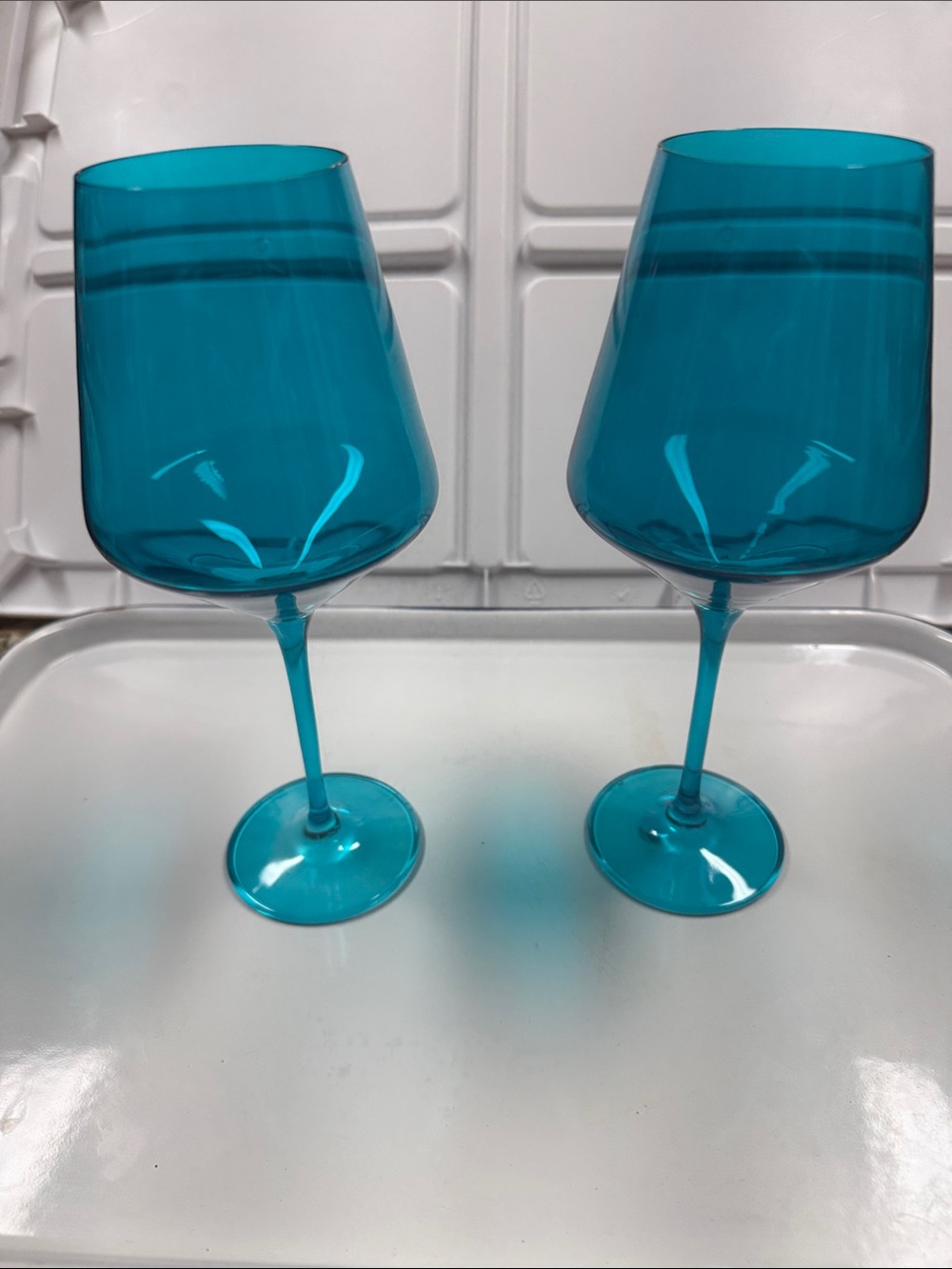 Estelle Wine Glasses Teal Set of 2 Poland